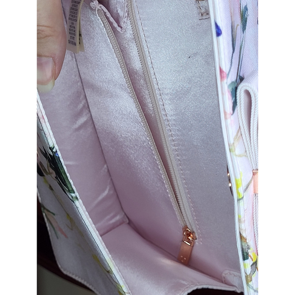 Ted Baker London Hania Elegant Bow Evening Clutch floral gold strap new - Picture 8 of 16